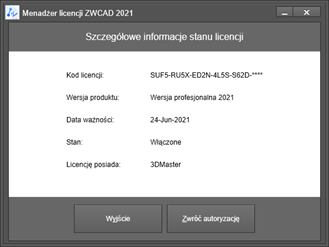 jak zwrócić zwcad 2021